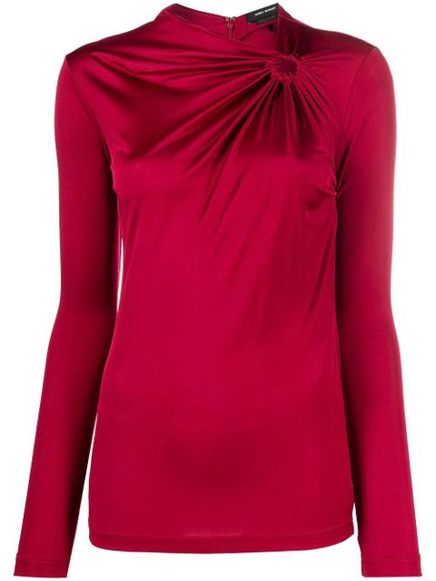 Isabel Marant wrapped front top - Red - zdjęcie produktu nr 1