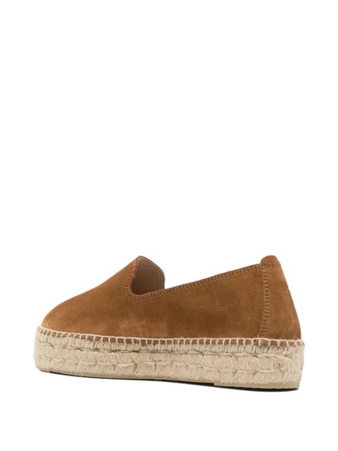 Manebi Hamptons round-toe platform espadrilles - Brown