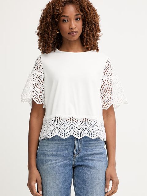 Morgan T-shirt damski z bawełną - zdjęcie produktu nr 1