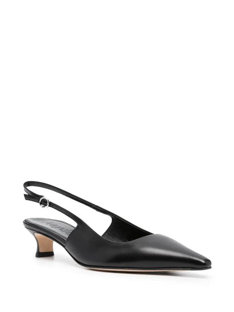 Aeyde 50mm pointed-toe leather pumps - Black - zdjęcie produktu nr 2