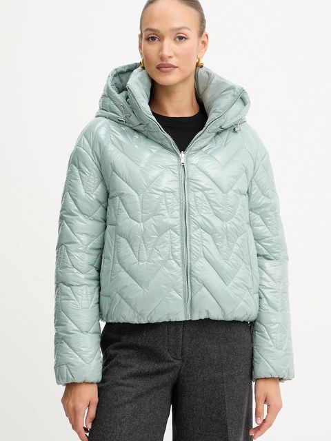 Patrizia Pepe kurtka kolor turkusowy zimowa 2O0189 A647 - zdjęcie produktu nr 1