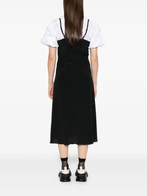 Simone Rocha ruffled midi dress - Black