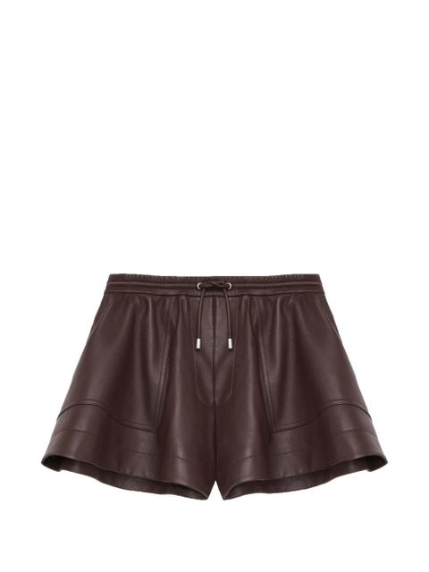 LOEWE drawstring panelled shorts - Brown - zdjęcie produktu nr 1