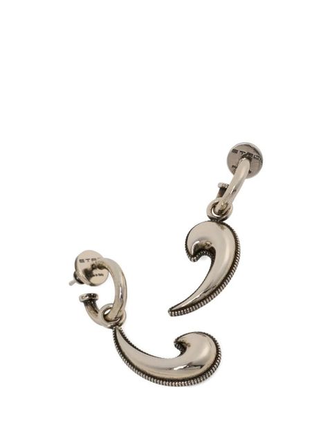 ETRO Paisley hoop earrings - Silver