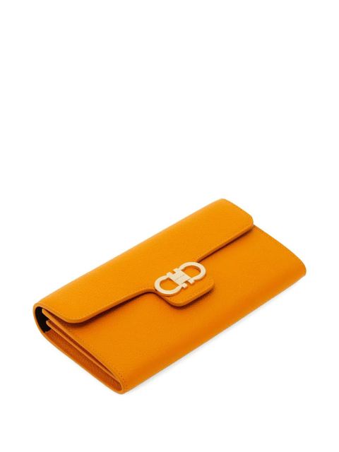 Ferragamo Gancini chain-strap clutch bag - Orange