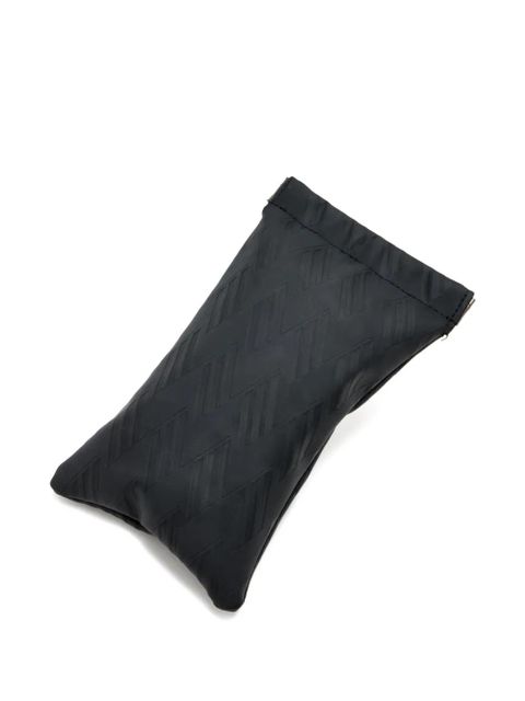 The Attico geometric logo-plaque glasses - Brown