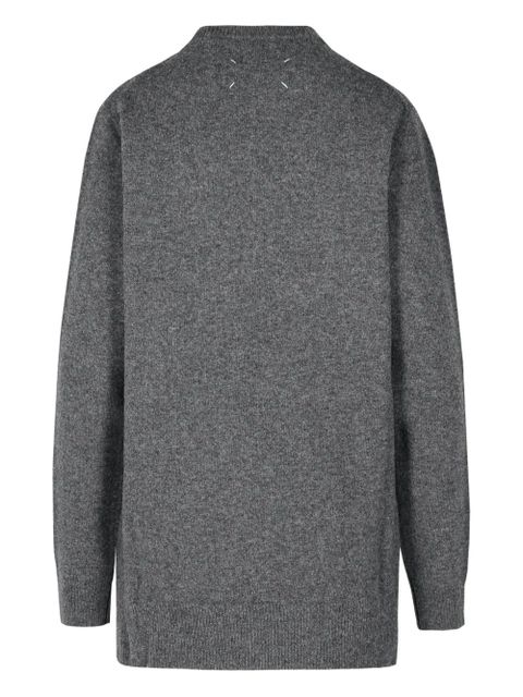 Maison Margiela ribbed crew neck sweater - Grey - zdjęcie produktu nr 2