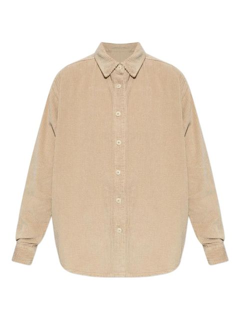 American Vintage Padow corduroy button-down shirt - Neutrals - zdjęcie produktu nr 1