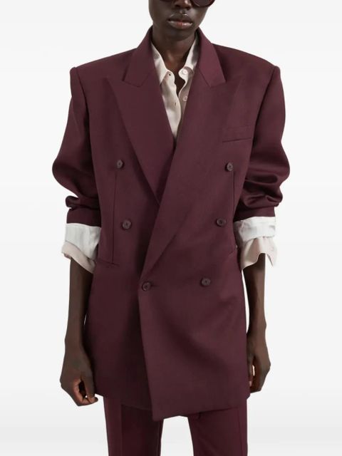 The Frankie Shop Monterey double-breasted blazer - Red