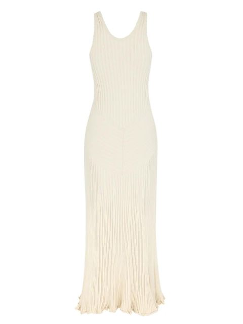 Rabanne ribbed-knit maxi dress - Neutrals - zdjęcie produktu nr 2