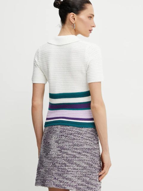 Morgan kardigan bawełniany MICHALI damski kolor biały MICHALI