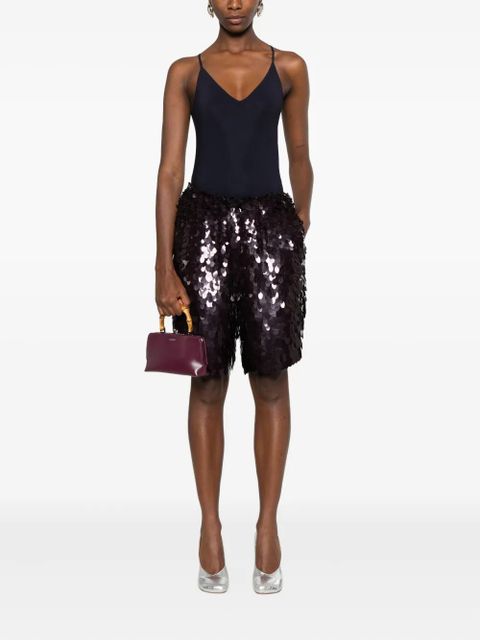 Jil Sander V-neck spaghetti-strap top - Black