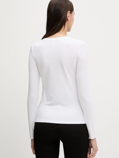 Guess longsleeve NEW CARRIE kolor biały O5RI00 KBBU1 - zdjęcie produktu nr 2