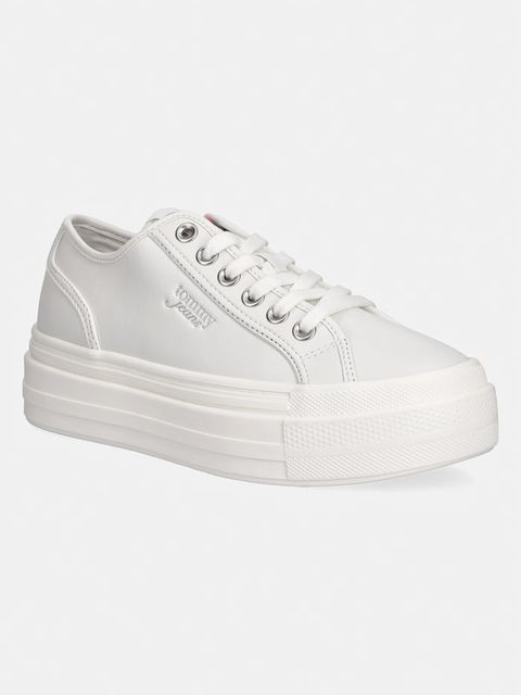 Tommy Jeans TJW FLATFORM SNEAKER LTR tenisówki damskie skórzane - zdjęcie produktu nr 2