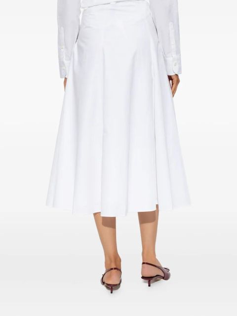 Jacquemus panelled flared midi skirt - White - zdjęcie produktu nr 2