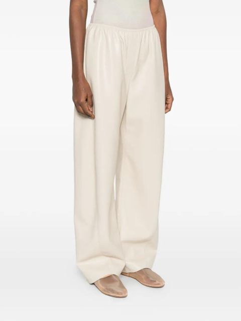 Nanushka elastic waist barrel leg trousers - Neutrals