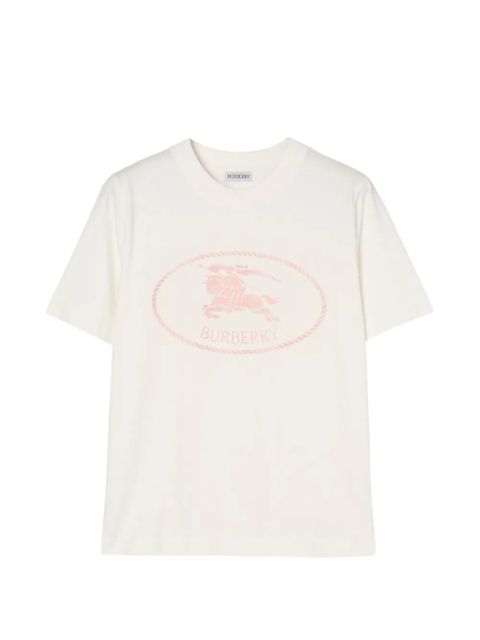 Burberry Knight-stamp cotton T-shirt - White - zdjęcie produktu nr 1