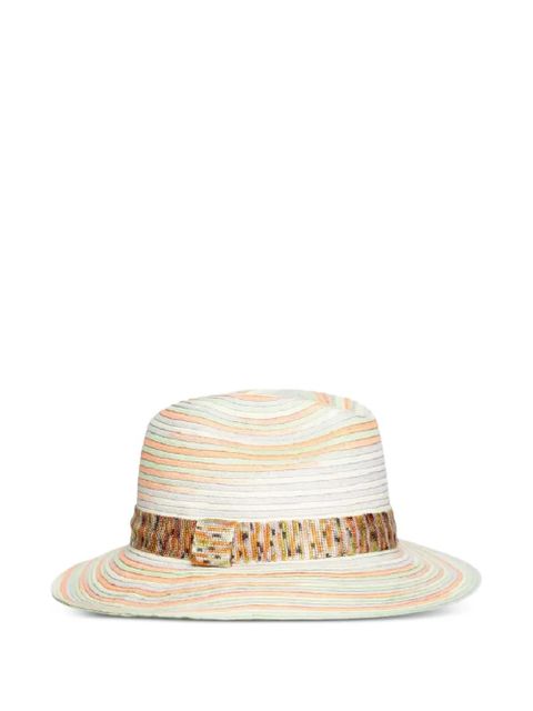 Missoni striped trimmed hat - Green - zdjęcie produktu nr 2