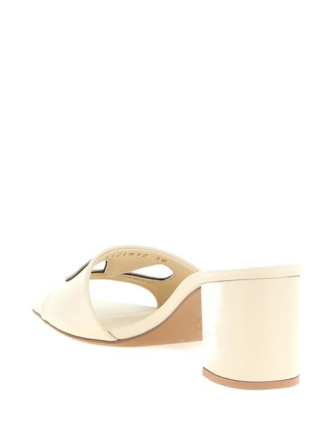 Valentino Garavani Vlogo Signature leather sandals - Neutrals