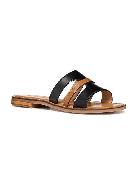 Geox klapki skórzane D MADDALUSIAC - zdjęcie produktu nr 1