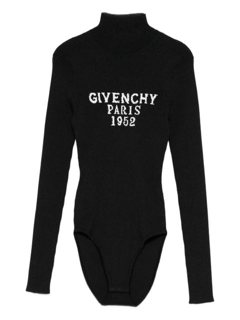 Givenchy high-neck logo bodysuit - Black