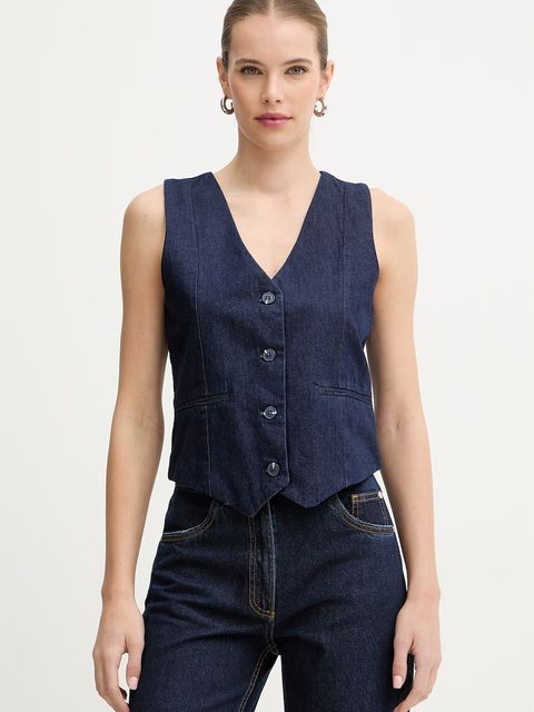 Silvian Heach kamizelka jeansowa KALANE