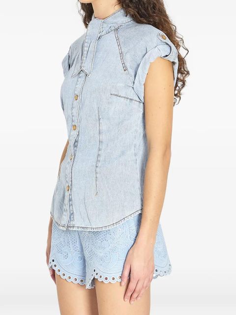 ZIMMERMANN tie-neck shirt - Blue - zdjęcie produktu nr 2