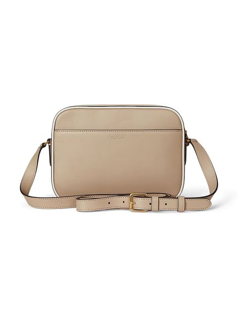 Lauren Ralph Lauren torebka skórzana kolor beżowy 431958983 - zdjęcie produktu nr 2