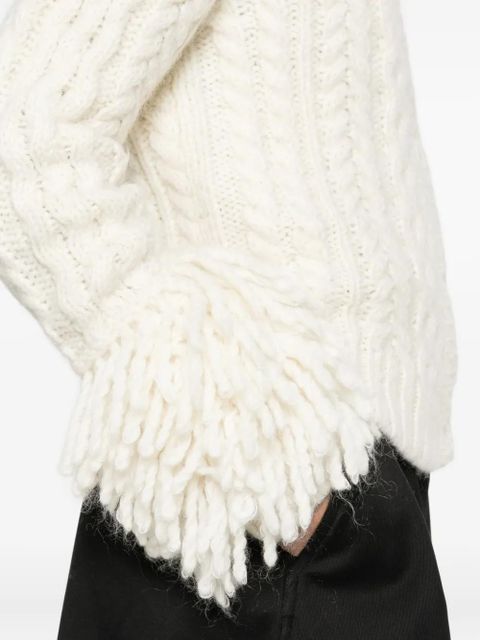 Moncler alpaca wool-blend cardigan - White