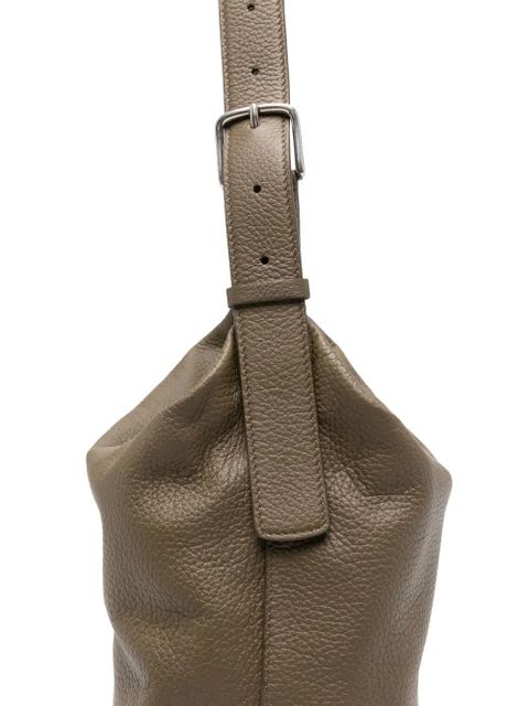 The Row Isa buckle-fastening leather shoulder bag - Brown