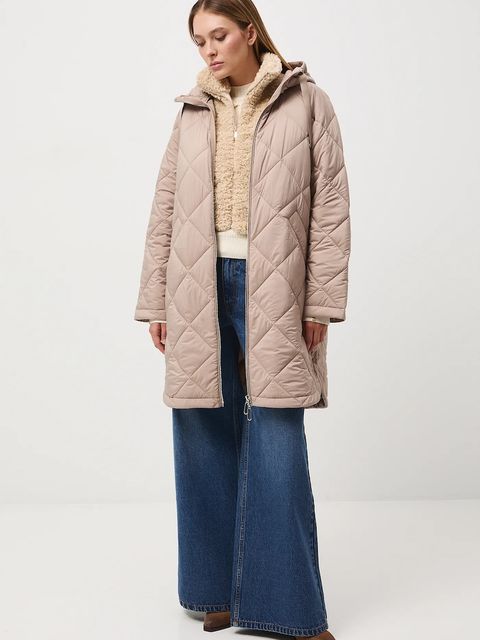 Medicine płaszcz damski kolor beżowy - zdjęcie produktu nr 1