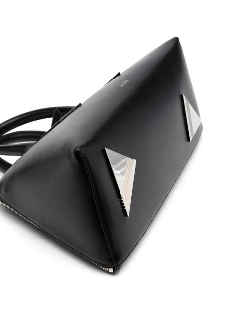 The Attico Sunday triangle tote bag - Black
