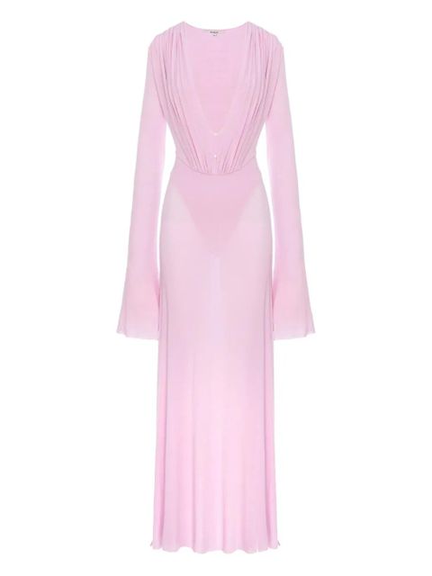 MANURÍ Suki draped long dress - Pink - zdjęcie produktu nr 1
