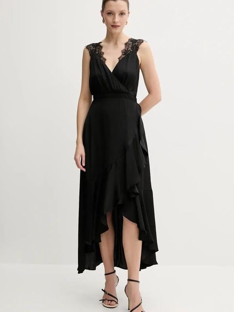 Morgan sukienka RORLA kolor czarny maxi rozkloszowana RORLA - zdjęcie produktu nr 1