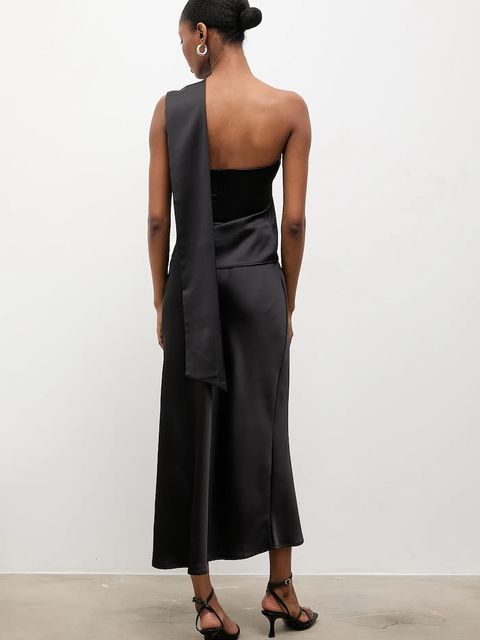 Answear.LAB top i spódnica damski kolor czarny