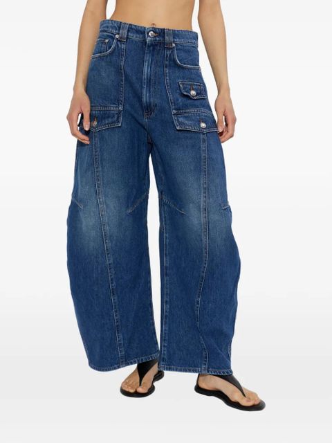 Sportmax Violino cargo-pocket jeans - Blue