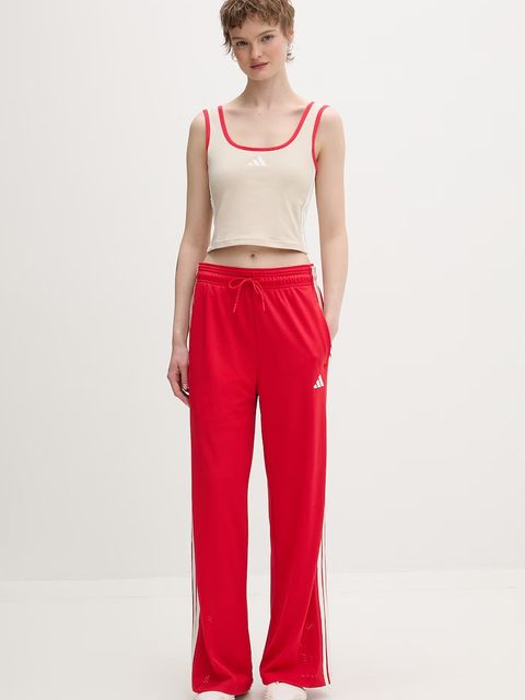 adidas crop top damski bawełniany z elastanem Stadium - zdjęcie produktu nr 1