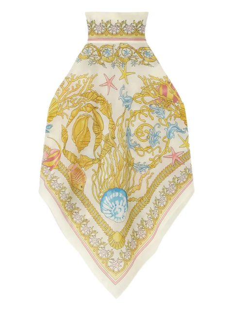 Versace Underwater Barocco cover-up foulard top - Gold - zdjęcie produktu nr 1