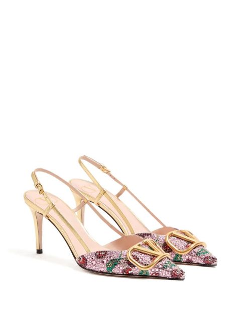Valentino Garavani 80mm VLogo slingback pumps - Pink