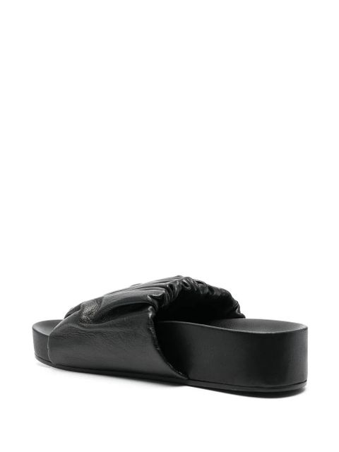 Jil Sander leather platform sandals - Black - zdjęcie produktu nr 2