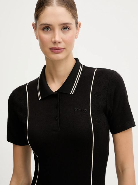 Guess sukienka PEONY kolor czarny mini dopasowana V5YK00 KCX12