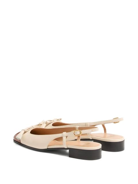 Valentino Garavani 25mm Valet du Roi slingback ballet flats - Neutrals
