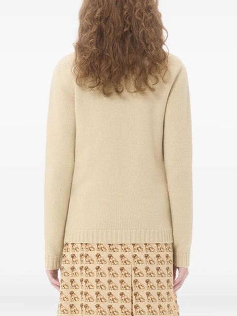 Valentino Garavani heart-embellished sweater - Neutrals