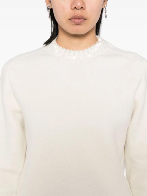 Jil Sander long-sleeve crew-neck jumper - Neutrals
