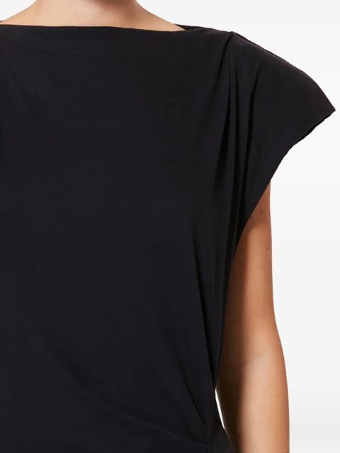 ISABEL MARANT Nadela gathered split maxi dress - Black