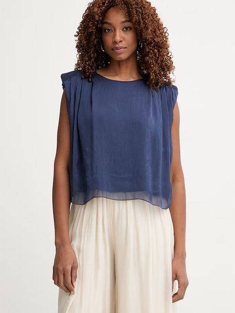 Haveone top damski z dodatkiem jedwabiu - zdjęcie produktu nr 1