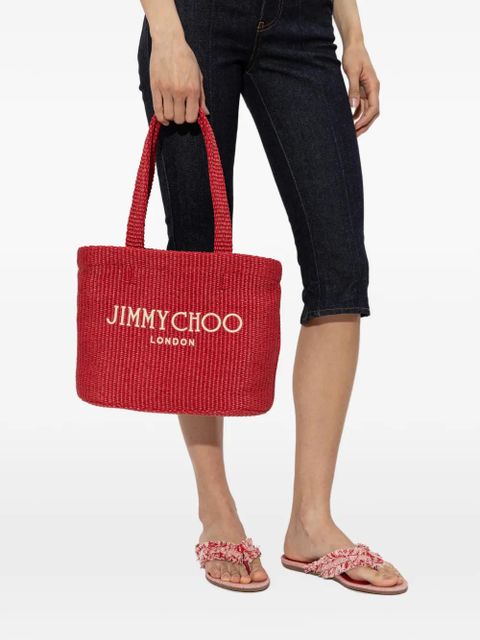 Jimmy Choo beach east-west tote bag - Red - zdjęcie produktu nr 2
