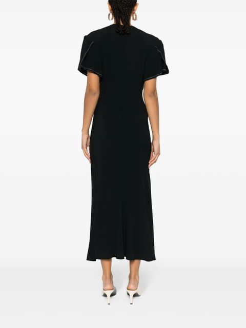 Victoria Beckham gathered-detail dress - Black