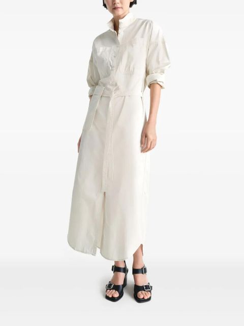 LEMAIRE belted maxi short dress - White - zdjęcie produktu nr 2