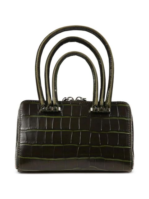 The Attico mini Friday crocodile-effect handbag - Green - zdjęcie produktu nr 2